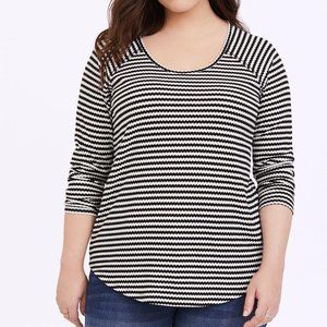 Torrid Waffle Scoop Neck Long Sleeve Tee